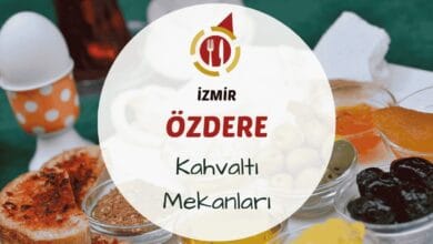 İzmir Özdere kahvaltı mekanlarını gösteren deniz kenarı kahvaltı masası görseli