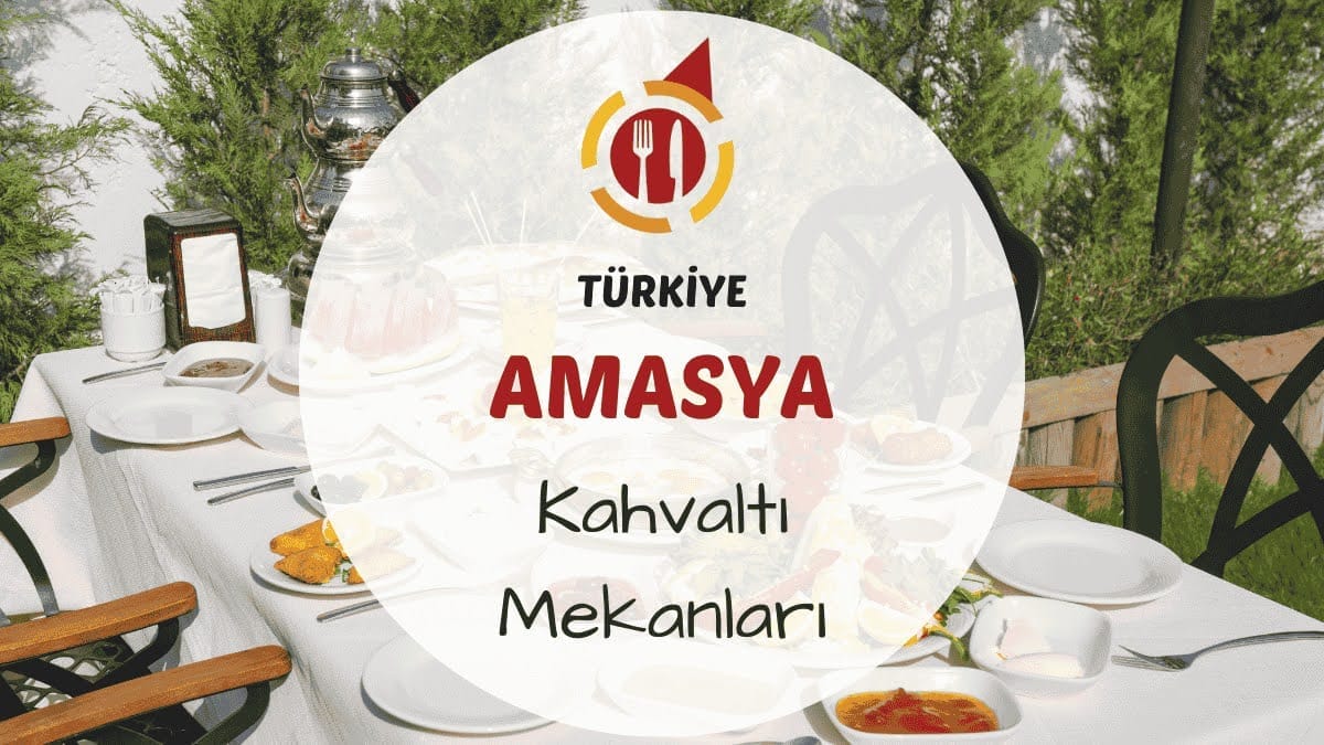 Yeşilırmak kenarında Osmanlı konağında hazırlanmış Amasya kahvaltı sofrası ve çay servisi