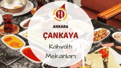 Ankara Çankaya kahvaltı mekanlarını gösteren şehir manzaralı şık kahvaltı masası görseli