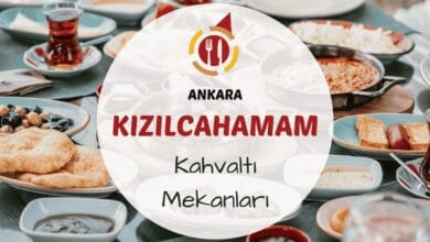 Ankara Kızılcahamam kahvaltı mekanlarını gösteren doğa içinde kahvaltı masası görseli