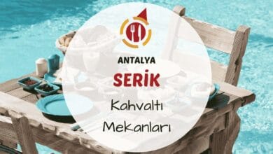 Antalya Serik kahvaltı mekanlarını gösteren kahvaltı masası görseli