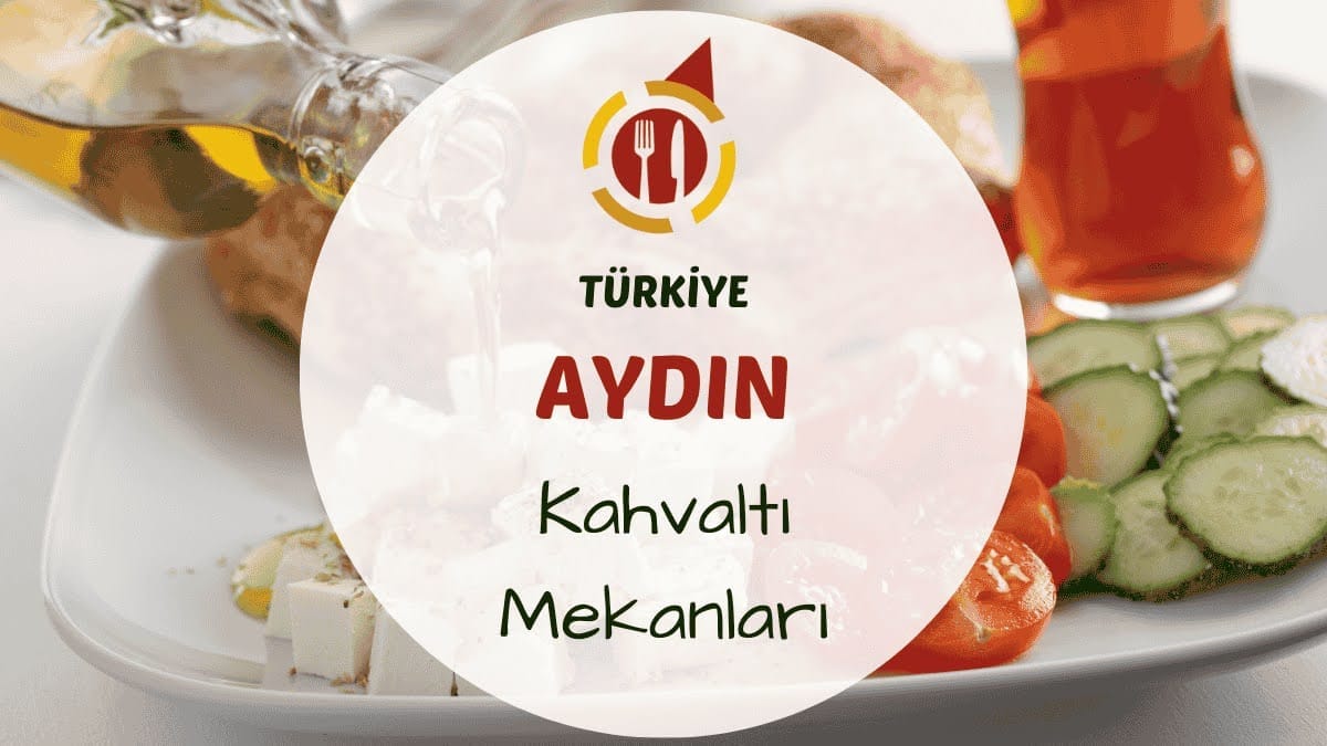 Aydın'da bahçe ortamında hazırlanmış zengin serpme kahvaltı tabağı ve çay bardakları