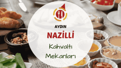 Aydın Nazilli kahvaltı mekanlarını gösteren açık hava kahvaltı masası görseli
