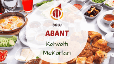 Bolu Abant kahvaltı mekanlarını gösteren göl manzaralı kahvaltı masası görseli