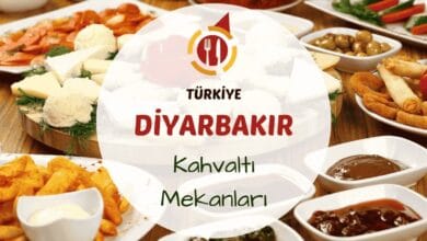 Diyarbakır kahvaltı mekanlarını gösteren yöresel ürünlerle dolu kahvaltı sofrası görseli