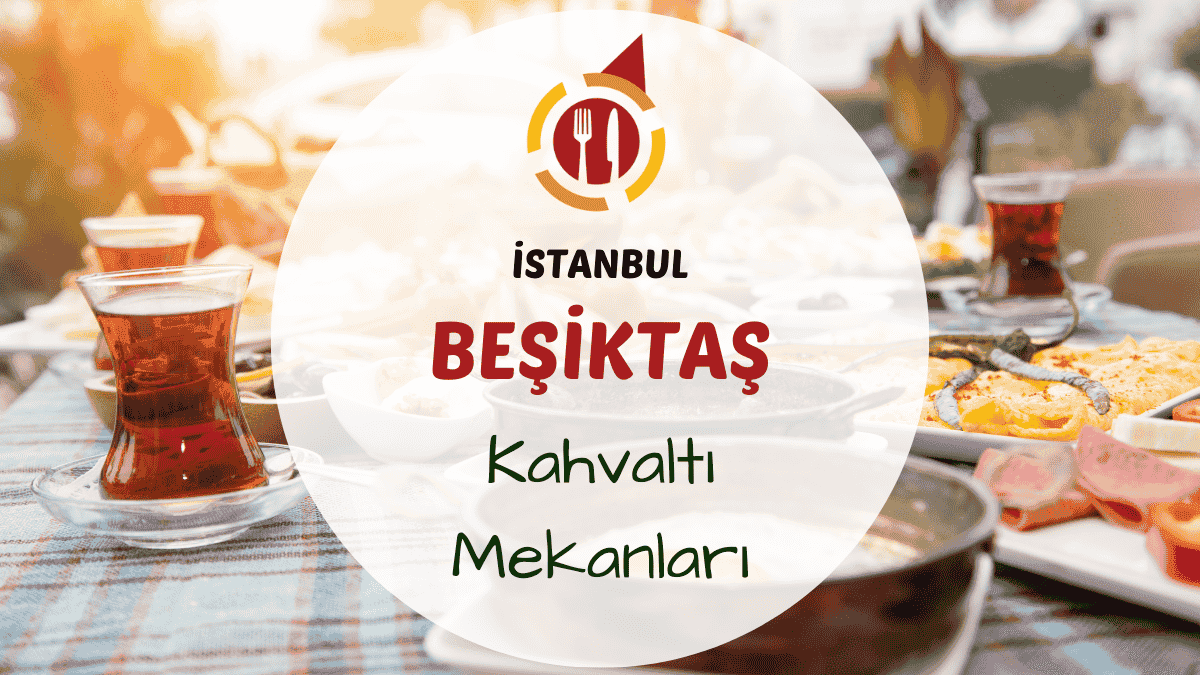 Beşiktaş kahvaltıcılar sokağında serpme kahvaltı tabakları ve çay bardakları