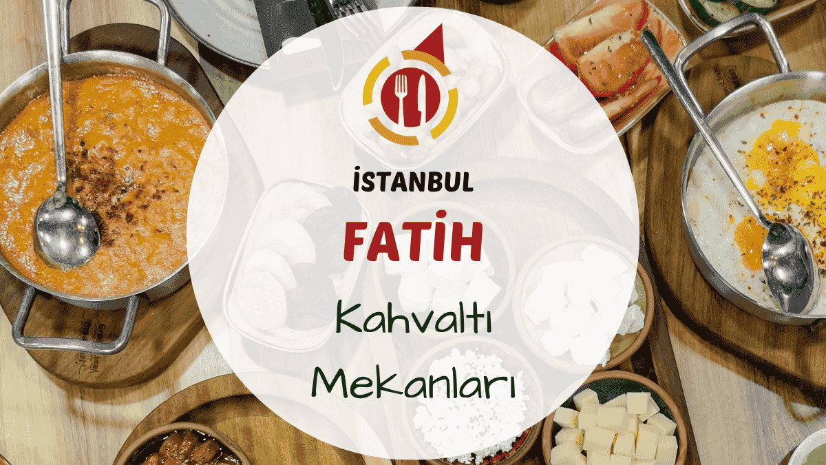 Fatih'te sahil kenarında Van usulü köy kahvaltısı tabağı ve çay bardakları bulunan sofra görünümü