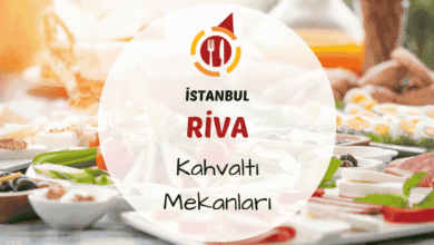 İstanbul Riva kahvaltı mekanlarını gösteren dere kenarında kurulmuş kahvaltı masası görseli