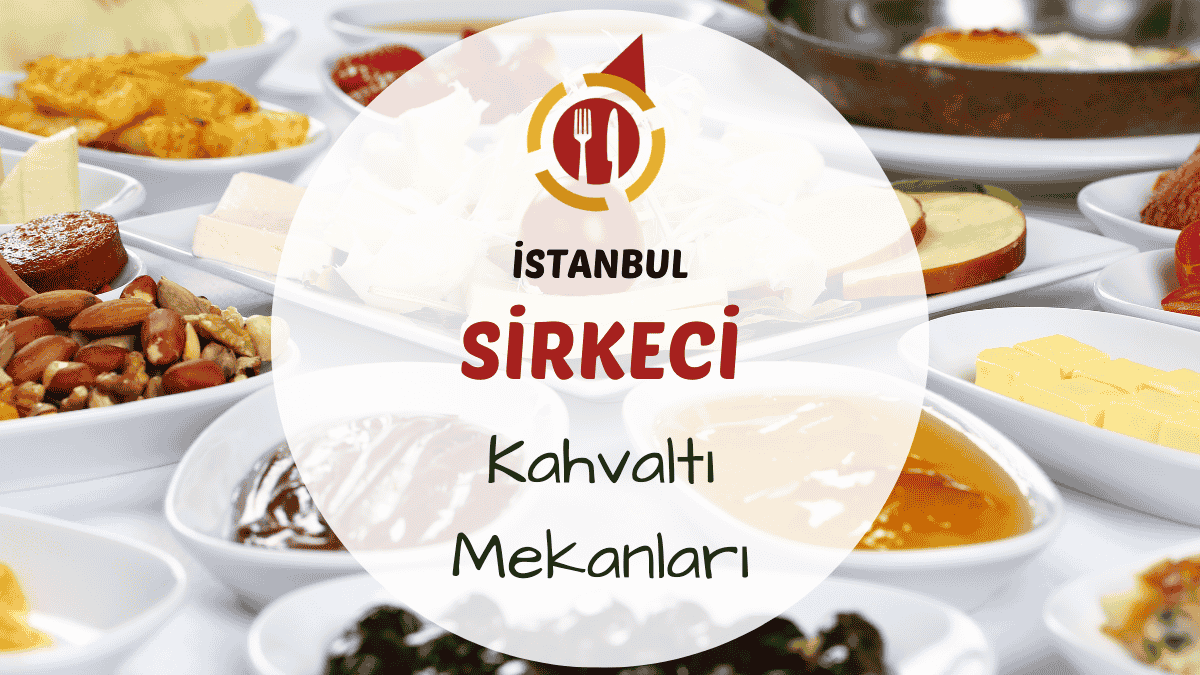 Sirkeci sokaklarında sabah saatlerinde çay bardağı ve serpme kahvaltı tabağı görünümü