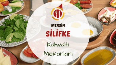 Mersin Silifke kahvaltı mekanlarını gösteren doğa ya da nehir kenarı kahvaltı masası görseli