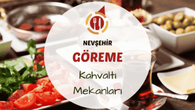 Nevşehir Göreme kahvaltı mekanlarını gösteren peri bacaları manzaralı kahvaltı masası görseli