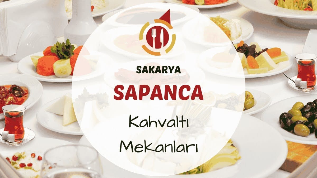 Sapanca Gölü kıyısında açık büfe ve serpme kahvaltı sunan mekanlardan sabah görünümü