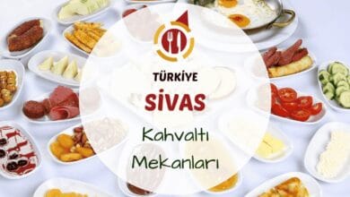 Sivas kahvaltı mekanlarını tanıtan yöresel ürünlerle hazırlanmış serpme kahvaltı görseli