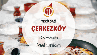 Tekirdağ Çerkezköy kahvaltı mekanlarını gösteren kahvaltı masası görseli