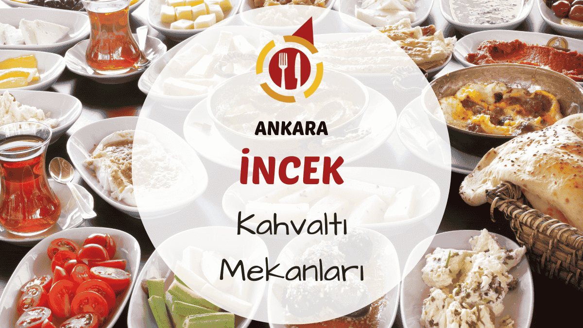 İncek'te ağaçlıklı bahçede kurulan serpme kahvaltı sofrası ve çay bardakları