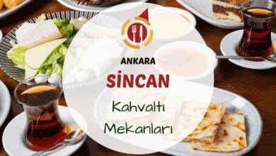 Ankara Sincan kahvaltı mekanlarını gösteren park manzaralı ya da şehir içi bahçeli alanda kurulmuş serpme kahvaltı masası görseli