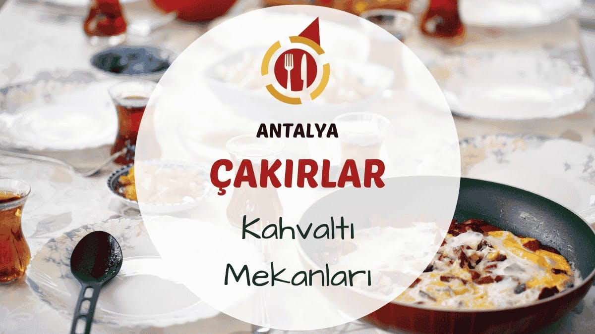 Antalya Çakırlar kahvaltı mekanlarını gösteren portakal bahçesi içinde veya köy havasında kurulmuş serpme kahvaltı masası görseli