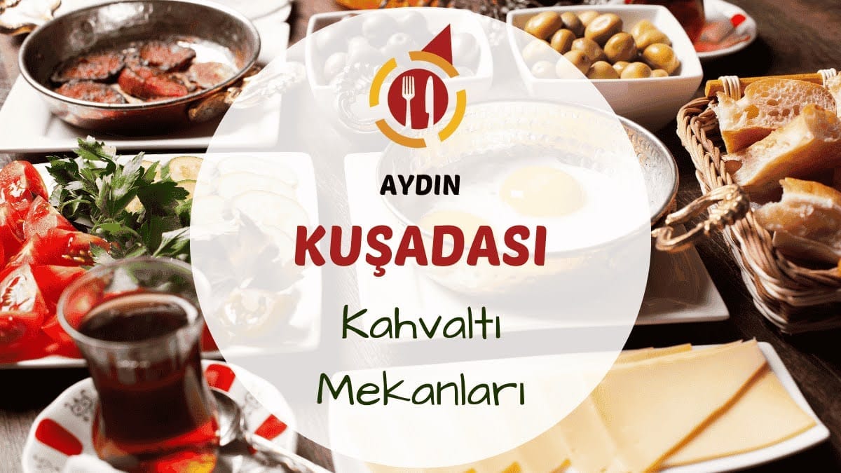 Kuşadası'nda serpme kahvaltı tabağı üzerinde reçel, zeytin ve taze peynir çeşitleri