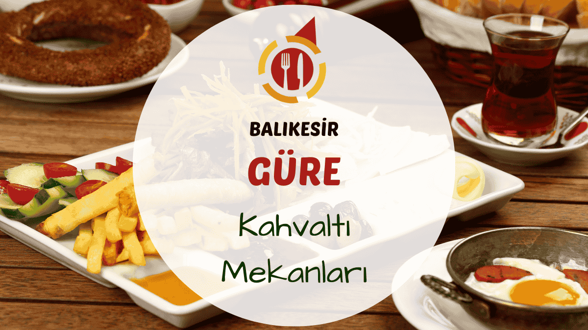 Güre'de yeşillik içinde hazırlanmış serpme kahvaltı sofrasından bir görünüm