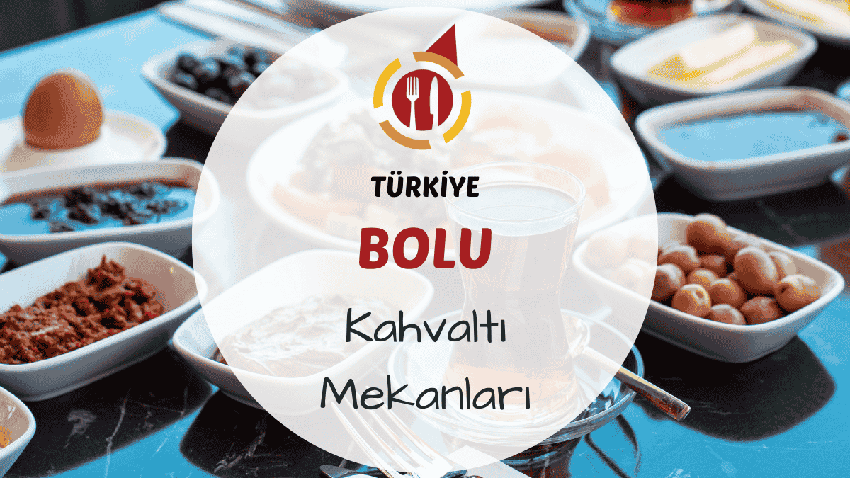 Bolu'da ağaçlar altında kurulan zengin serpme kahvaltı sofrası görünümü