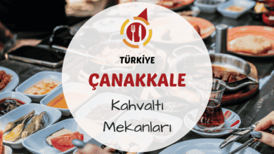 Çanakkale kahvaltı mekanlarını gösteren deniz kenarında ya da taş evlerin gölgesinde kurulmuş Ege’ye özgü serpme kahvaltı masası görseli