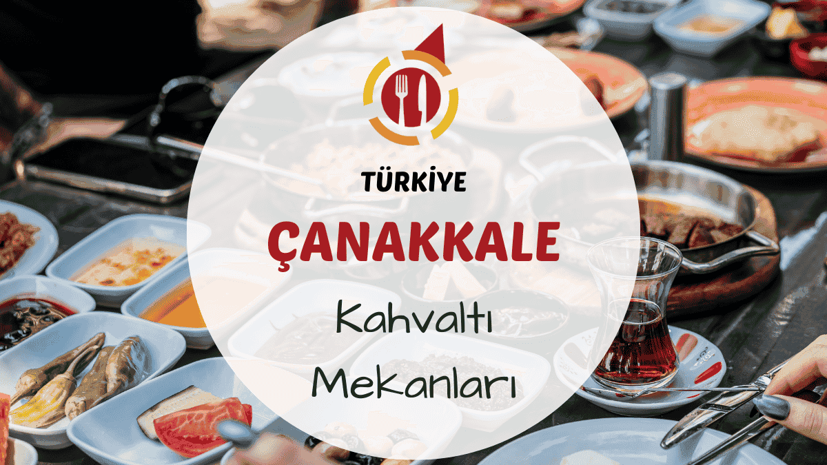 Çanakkale boğaz manzarasına karşı hazırlanmış serpme kahvaltı sofrası