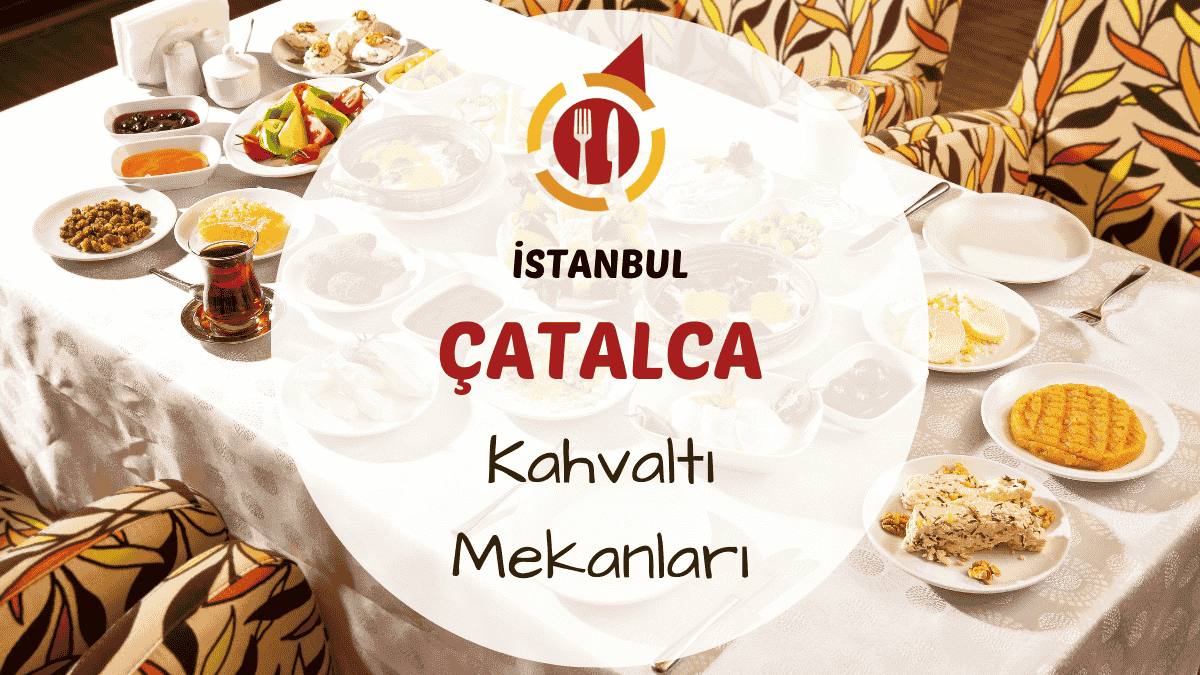 Çatalca'da yeşillik içinde hazırlanmış serpme kahvaltı sofrası görünümü