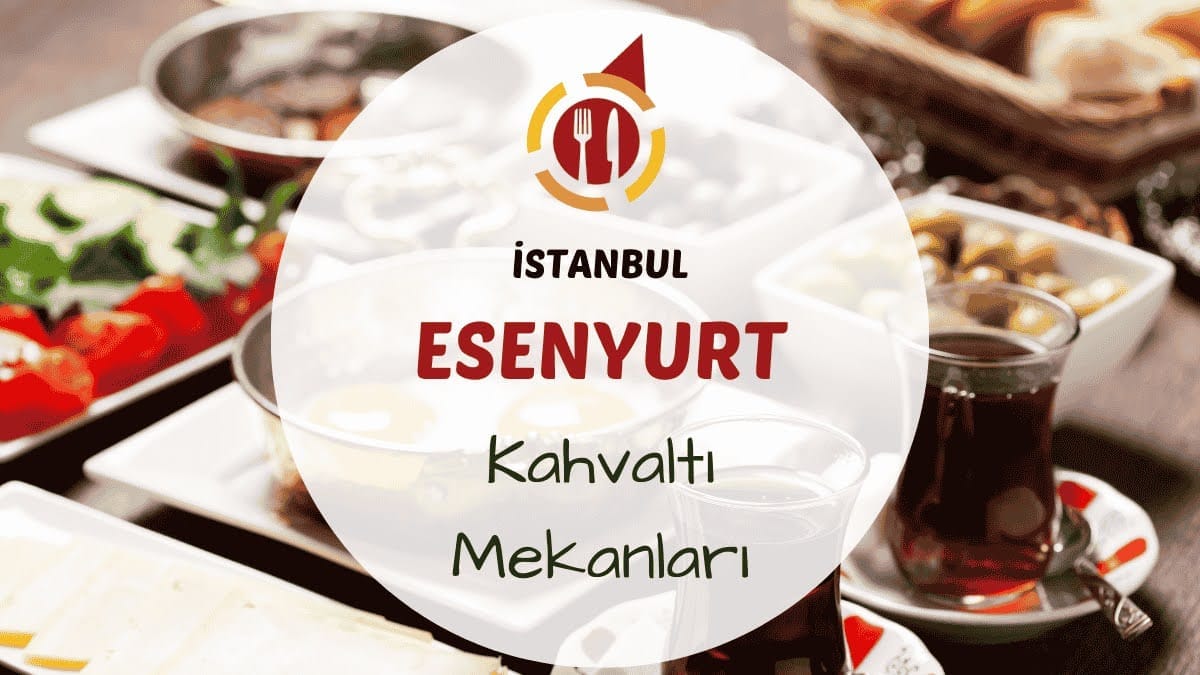 Esenyurt'ta serpme kahvaltı tabağı ve çay bardaklarıyla dolu bir sabah sofrası