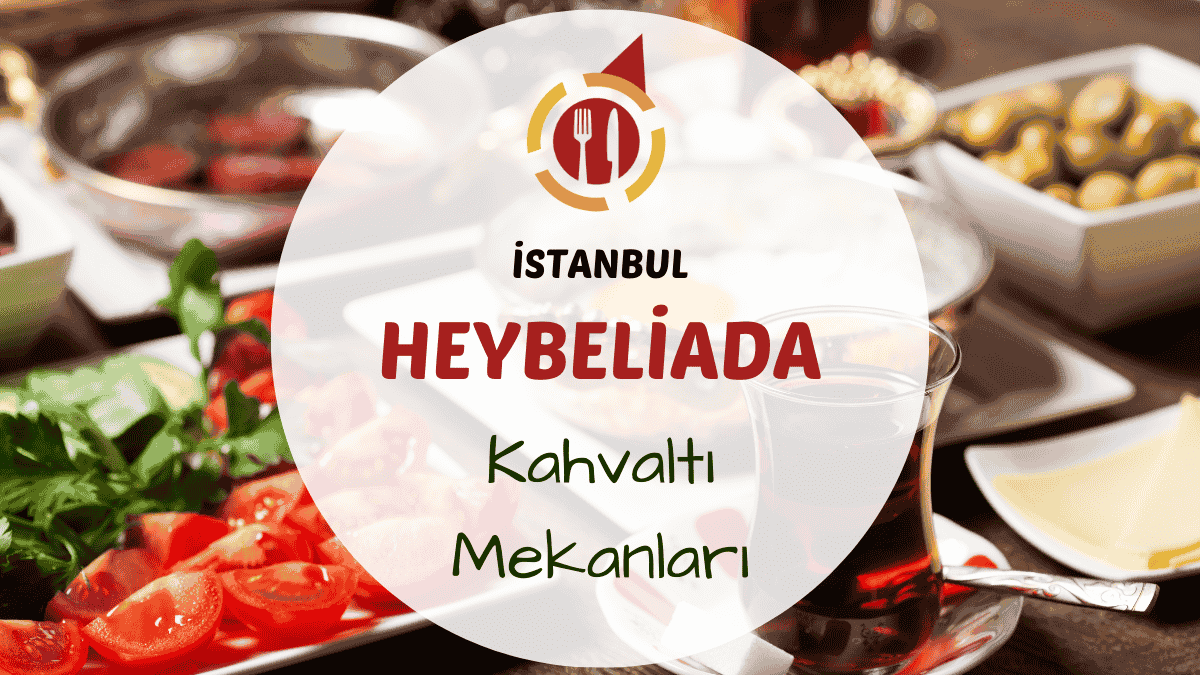 Heybeliada sahilinde serpme kahvaltı masası ve deniz manzarası görünümü