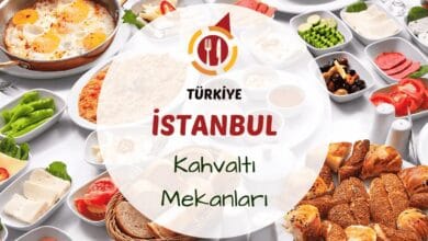 İstanbul kahvaltı mekanlarını gösteren boğaz manzaralı ya da semt kültürünü yansıtan zengin serpme kahvaltı masası görseli