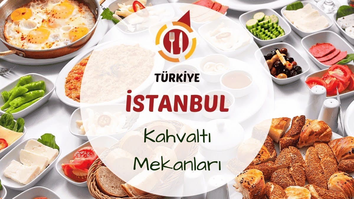 İstanbul sokaklarında serpme kahvaltı tabağı ve çay bardağı görünümü