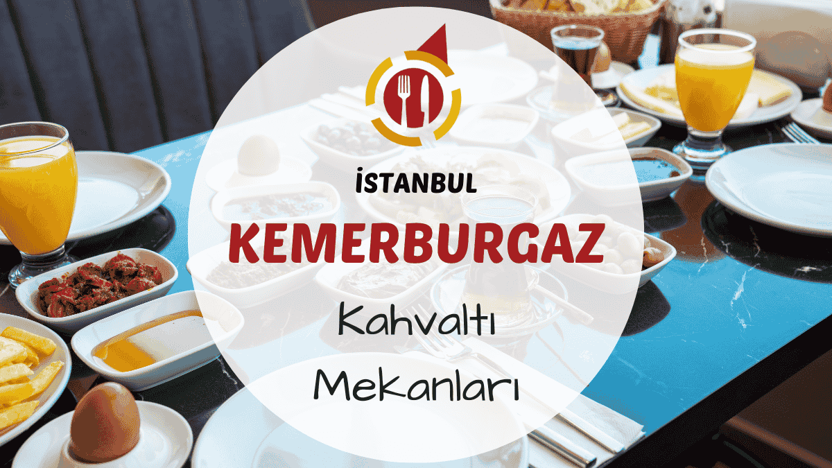 Kemerburgaz orman kahvaltısı masasında serpme tabak ve sıcak çay servisi