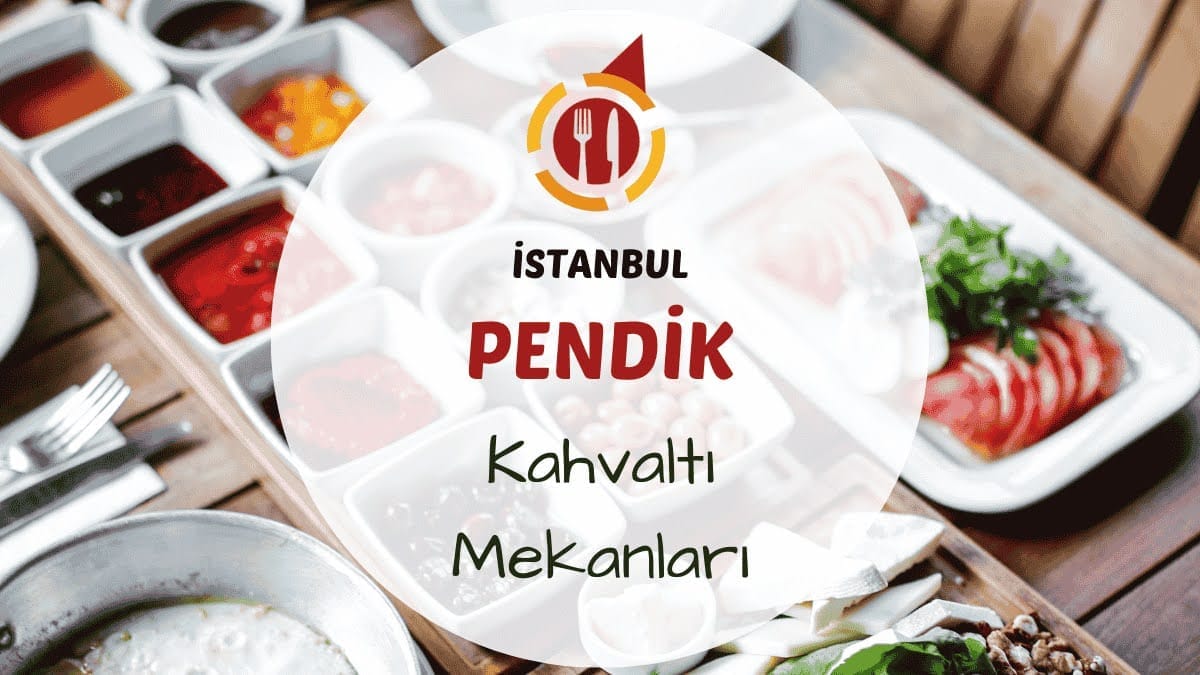 Pendik'te açık havada hazırlanmış serpme kahvaltı masası ve çay servisi