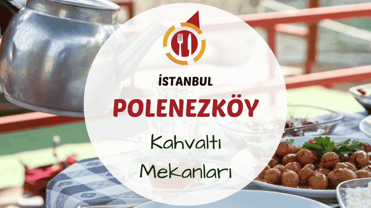 Polonezköy'de ağaçlar arasında hazırlanmış serpme kahvaltı sofrasından bir kare