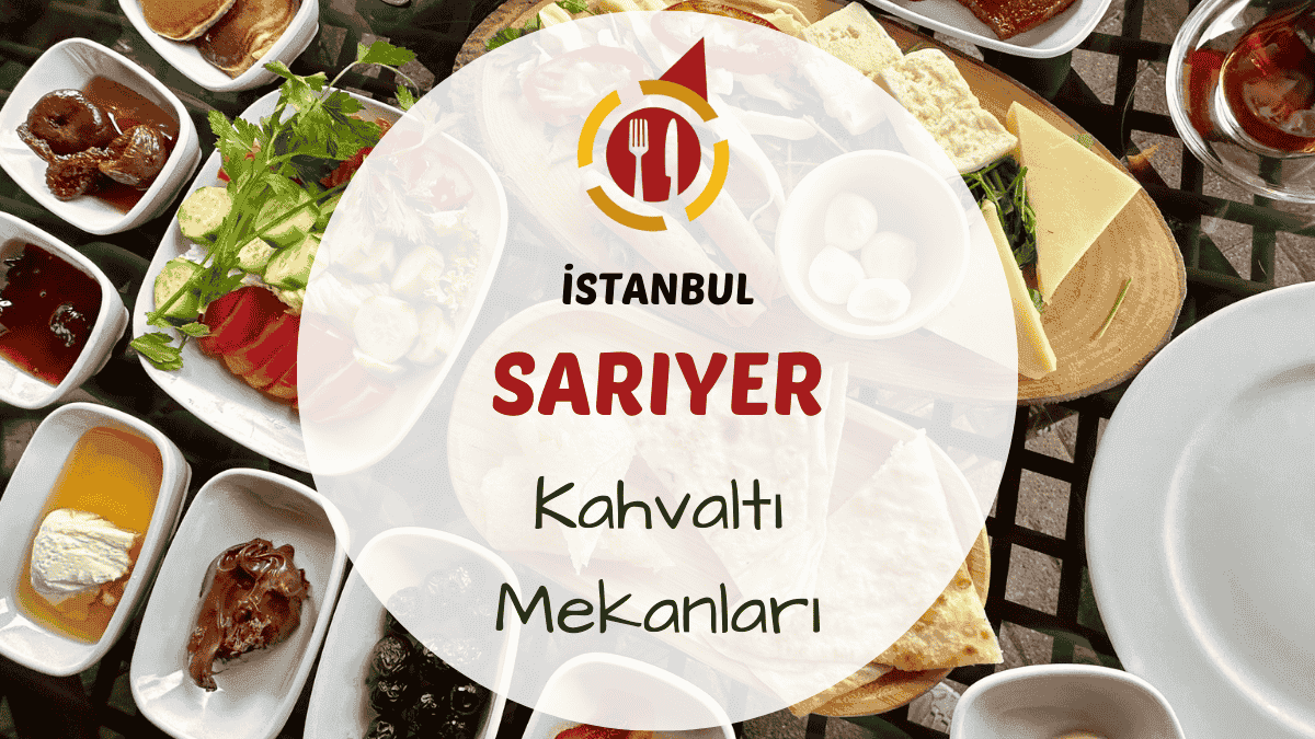 Sarıyer Boğaz manzaralı bir terasda hazırlanmış serpme kahvaltı tabağı