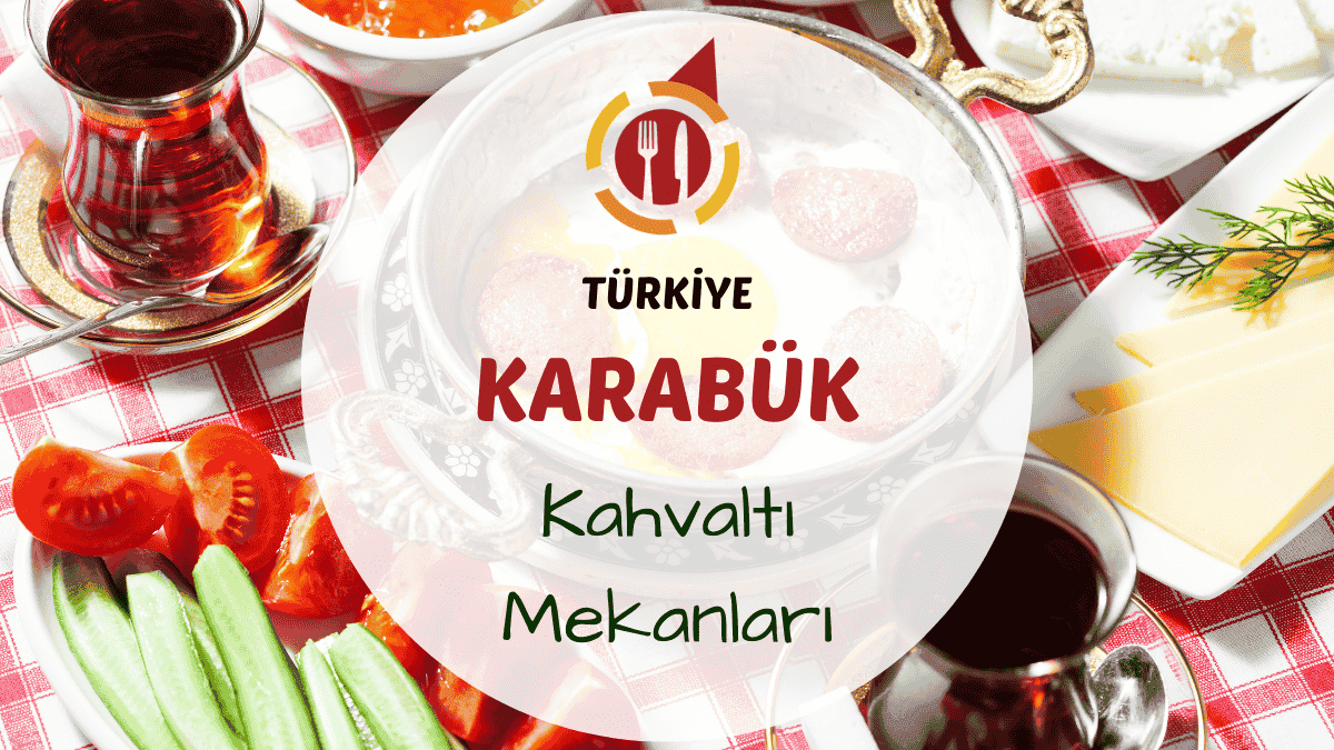 Karabük Safranbolu'da tarihi sokakta serpme kahvaltı sofrası görünümü