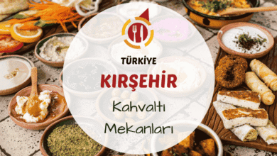 Kırşehir kahvaltı mekanlarını gösteren çökelek, bazlama, köy ürünleri ve taze yeşilliklerle dolu geleneksel kahvaltı sofrası görseli