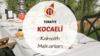 Kocaeli kahvaltı mekanlarını gösteren dere kenarında veya yeşillikler içinde kurulmuş serpme kahvaltı sofrası görseli