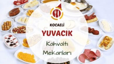 Kocaeli Yuvacık kahvaltı mekanlarını gösteren dere kenarında veya yeşillikler içinde kurulmuş serpme kahvaltı masası görseli