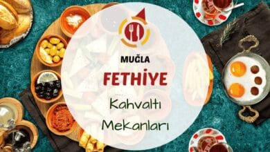 Muğla Fethiye kahvaltı mekanlarını gösteren deniz kenarında veya doğa içinde kurulmuş serpme kahvaltı masası görseli