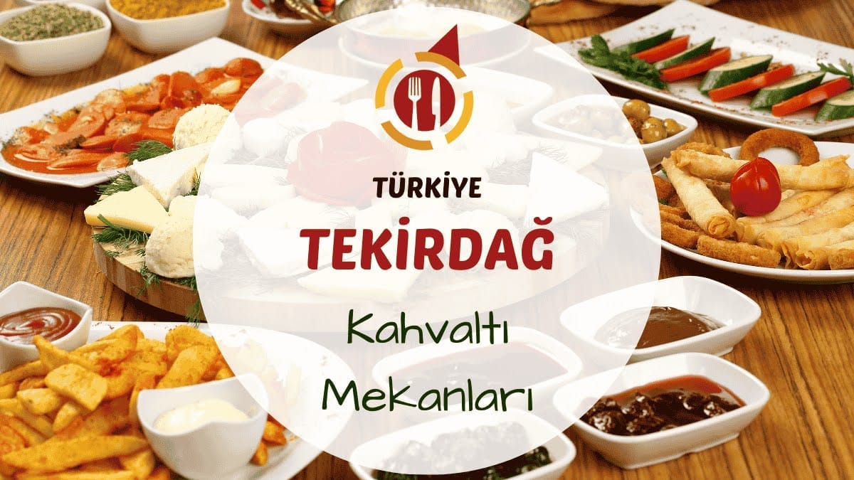 Tekirdağ'da deniz manzaralı bir masada serpme kahvaltı tabağı