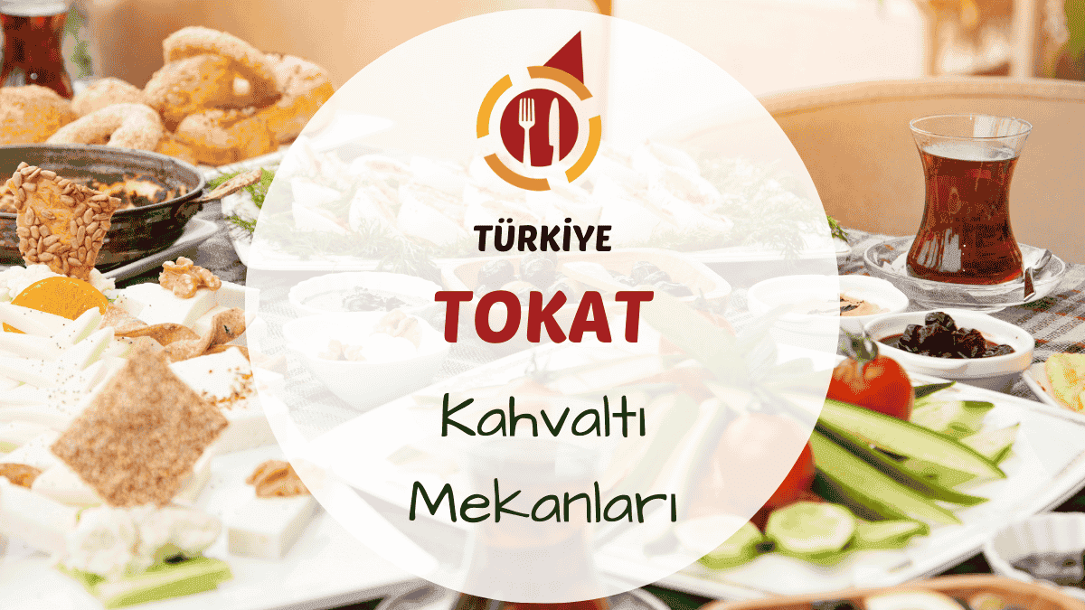 Tokat sokaklarında kurulan geleneksel serpme kahvaltı sofrası ve çay bardakları