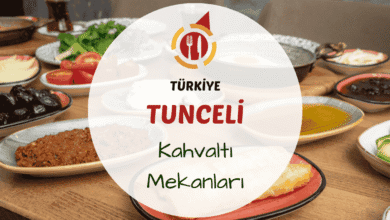 Tunceli kahvaltı mekanlarını gösteren Munzur manzaralı serpme kahvaltı masası, yöresel lezzetlerle donatılmış doğal bir sofra görseli