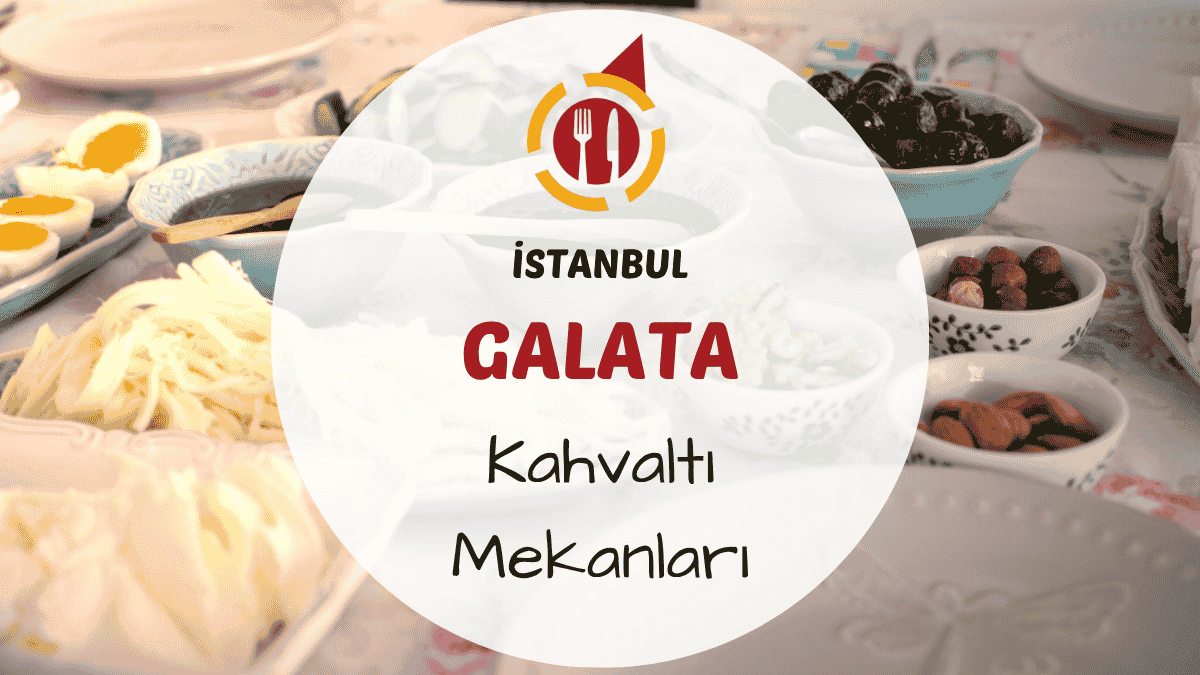 Galata semtinde teras kahvaltı sofrasında çay ve peynir tabağı görünümü