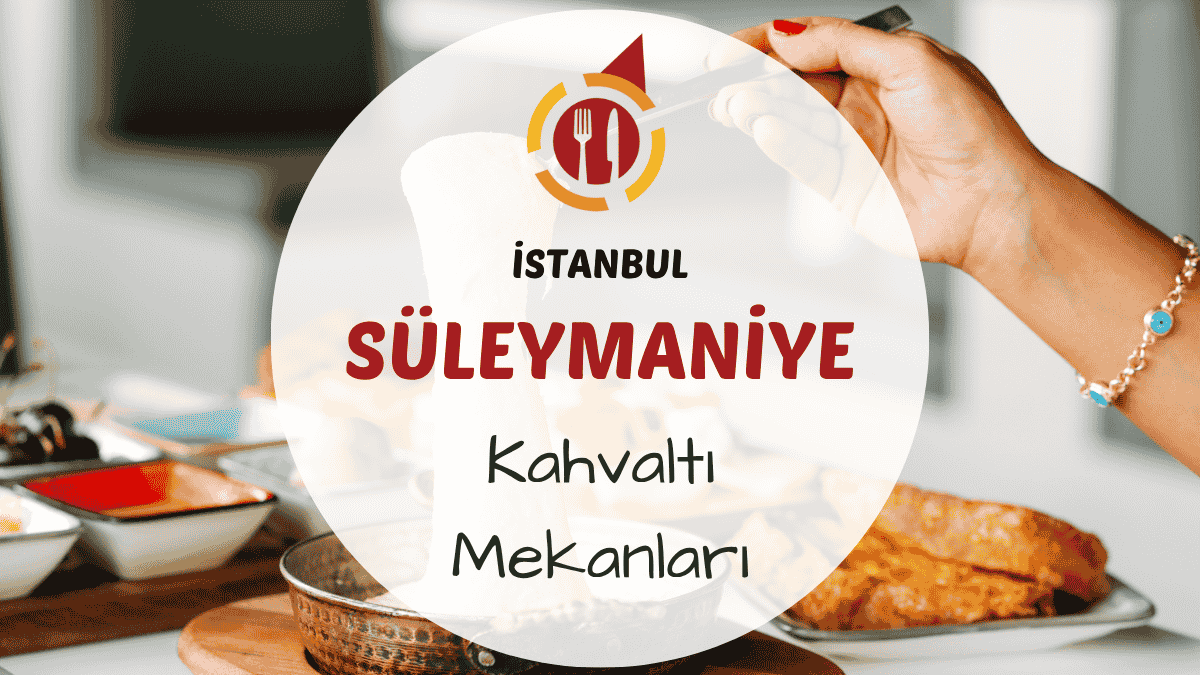 Süleymaniye terasında serpme kahvaltı tabağı ve Haliç manzarası