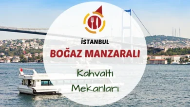 Boğaz manzaralı kahvaltı mekanları ve istanbul deniz kenarı kahvaltı.