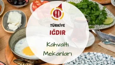 Iğdır kahvaltı yerleri ve ağrı dağı manzarası.