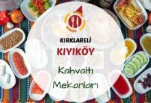 Kıyıköy kahvaltı yerleri ve pabuçdere nehir manzarası.